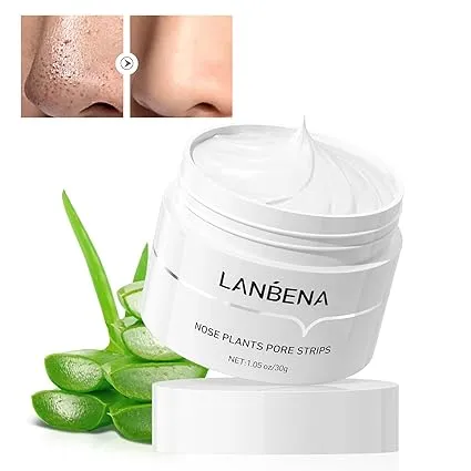 LANBENA Blackhead Remover - Peel Off Mask for Nose & Face, Blackhead Removal Kit with LANBENA - 1.05oz