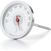 OXO Good Grips Chef's Precision Analog Leave-In Meat Thermometer,Silver,1 EA