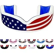 Flag Mouth Guard for Kids - Youth American Flag Sports Mouthpiece for Flag Fo...