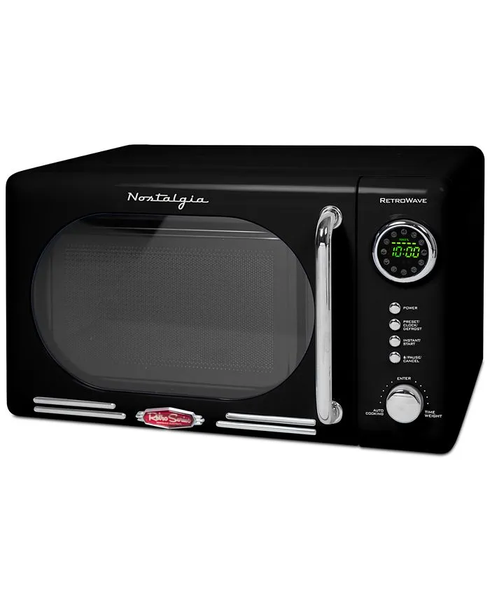 Nostalgia Retro 0.7 cu. ft. 700-Watt Countertop Microwave Oven, Aqua