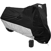 Nelson-Rigg Deluxe Motorcycle Cover, Weather Protection, UV, Air Vents, Heat Shield, Windshield Liner, Compression Bag, Grommets, Medium fits Sport Bikes and Small Cruiser motorcycles