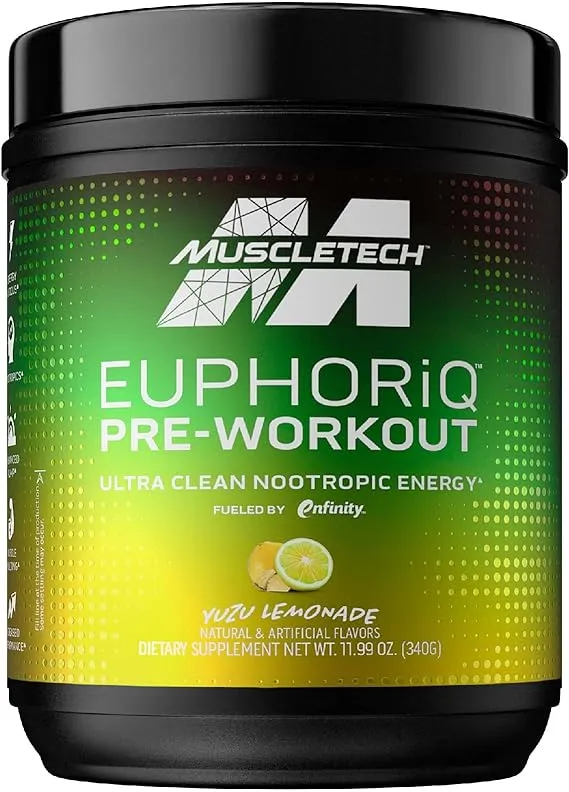 Muscletech EuphoriQ Pre-Workout - 20 Servings - Yuzu Lemonade