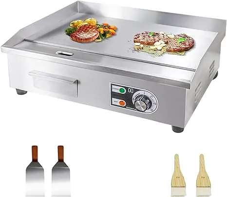 VEVOR 1600W Commercial Electric Countertop Griddle Flat Top Grill