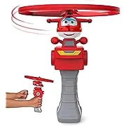 Super Wings Flying Toys, Jett Flying Toys for Kids Ages 3-5 4-8, Fun Outdoor Flying Disc Launcher Toys, Airplane Outside Flying Toys for Kids Boys Girls 3 4 5 6 7 8 Year Old