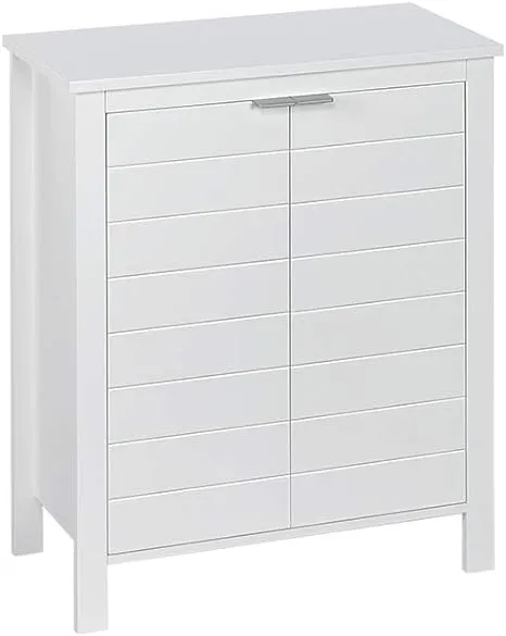 RiverRidge White Madison Collection 2-Door Bathroom Storage Floor Cabinet