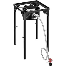 Portable Propane Camping Stove - 100,000 BTU Burner for Outdoor Cooking