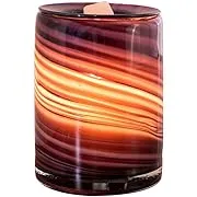 ScentSationals Wax Warmer - Purple Hand Made Art Glass Electric Scented Wax Melter - Pluggable Fragrance Wax Cube Burner - Air Freshener - Home Office Gift (Fantasia)