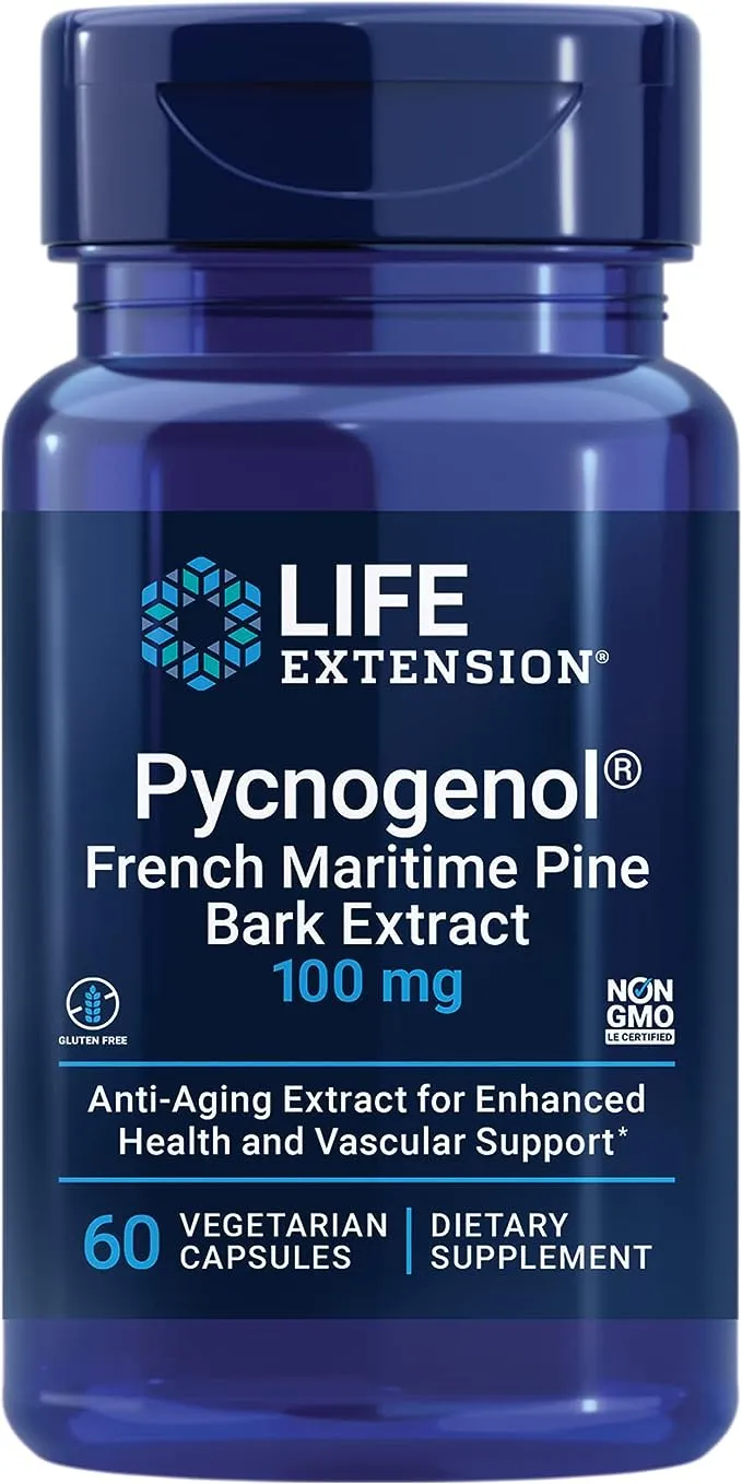 Life Extension, Pycnogenol French Maritime Pine Bark Extract 100 mg, 60 Capsules