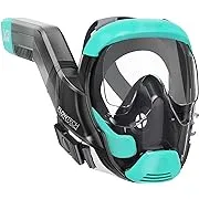 Seaview 180 V3 Full Face Snorkel Mask Adult- The V3 is The Perfect Snorkeling Gear for Adults and Kids- Patented Flowtech Side Snorkel Design- Up to 600% Easier Breathing. Snorkeling Gear for Kids