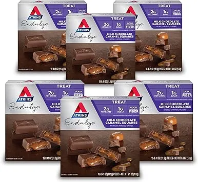 Atkins Endulge Milk Chocolate Caramel Squares