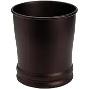 Interdesign Olivia Wastebasket Trash Can, Bronze