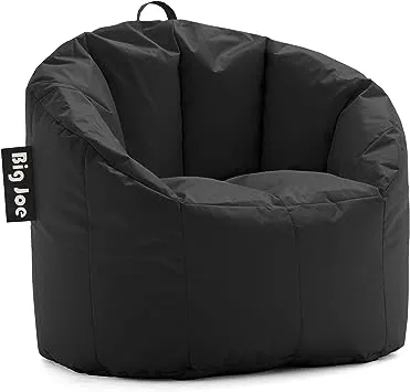 Big Joe Milano Beanbag Chair Stretch Limo Black Smartmax