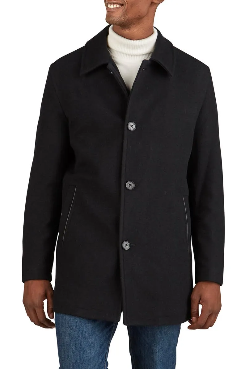 Cole Haan Men's Wool Plush Car Coat