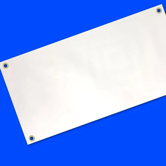 4 Less Co 3X6 Feet Blank Vinyl White Banner Sign with Grommets