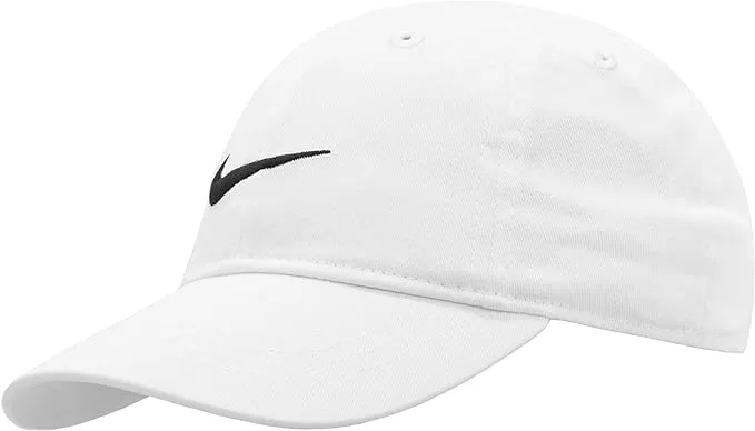 NIKE Children's Apparel Kids' Little Classic Twill Basball Hat, White, 4/7