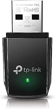 TP-Link Adaptador WiFi USB AC1300 (Archer T3U): adaptador de red inalámbrico de doble banda 2.4G/5G para PC de escritorio, MU-MIMO WiFi Dongle, USB 3.0, compatible con Windows 11, 10, 8.1, 8, 7, XP/Mac OS X 10.9-10.14