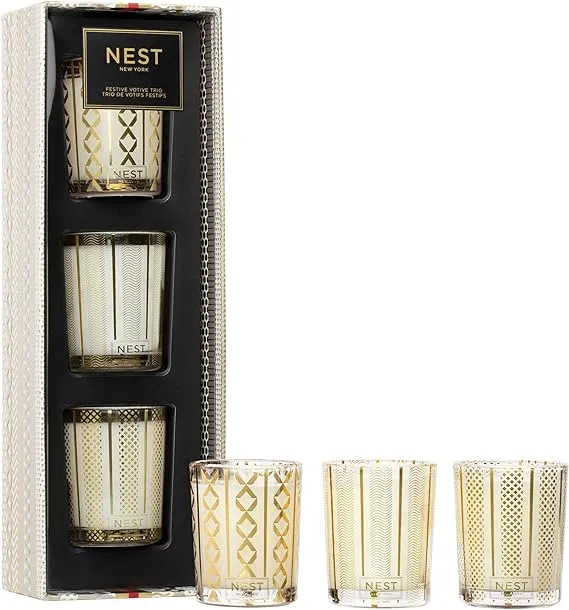 NEST New York Festive Scented Votive Candle Trio