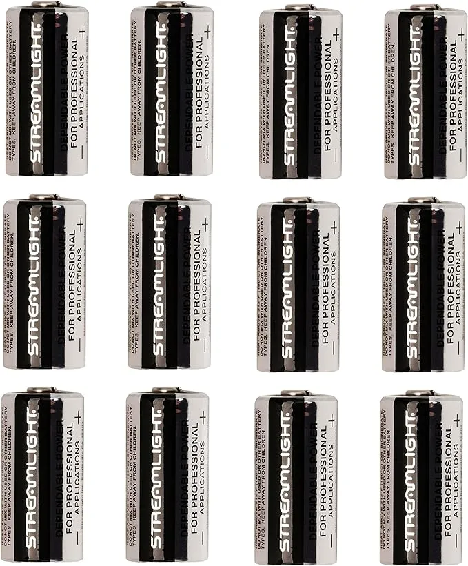 Streamlight Lithium Batteries 12 pack, CR123A