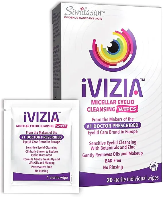 iVIZIA Eyelid Cleansing Wipes (20 ct)