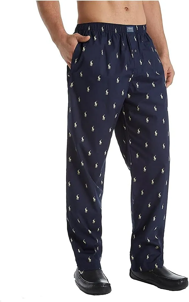 Polo Ralph Lauren Mens All Over Pony Player Woven Sleepwear Pants