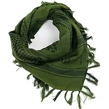 FREE SOLDIER Scarf Military Shemagh Tactical Desert Keffiyeh Head Neck Scarf Arab Wrap with Tassel 43x43 inches