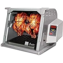 Ronco ST5000PLAT Digital Showtime Rotisserie, Platinum Edition, Cooks Food Perfectly Every Time, 3 Cooking Modes: Roast, Sear, and No Heat Rotation, Stainless SteelRonco ST5000PLAT Digital Showtime Rotisserie, Platinu…