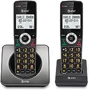 AT&T GL2101-5 DECT 6.0 5-Handset Cordless Home Phone with Call Block, Caller ID, Full-Duplex Handset Speakerphone, 2" White Backlit Display, Lighted Keypad (Graphite & Black)