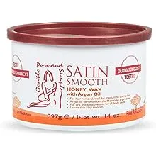 Satin Smooth Honey Hair Removal Wax with Argan Oil 14oz.Satin Smooth Honey Hair Removal Wax with Argan Oil 14oz.