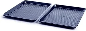 Blue Diamond Nonstick 13 inch x 18 inch Cookie Sheet 2 Piece Set