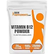 BulkSupplement<wbr/>s Vitamin B12 (Pure Methylcobalami<wbr/>n) Powder 10g 