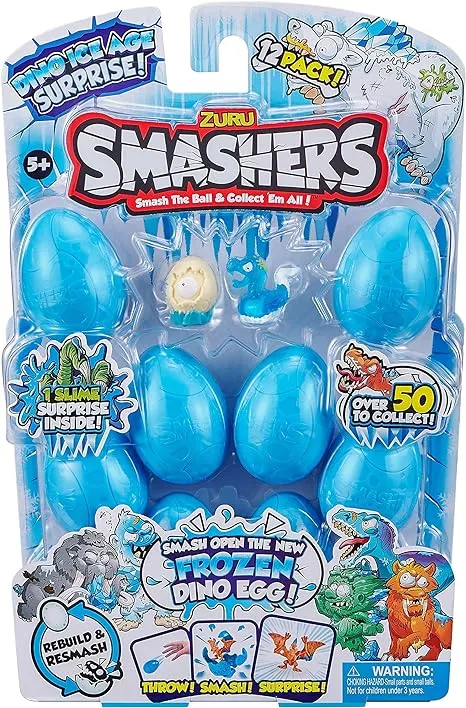 Smashers Dino Ice Age 12 Pack Blue