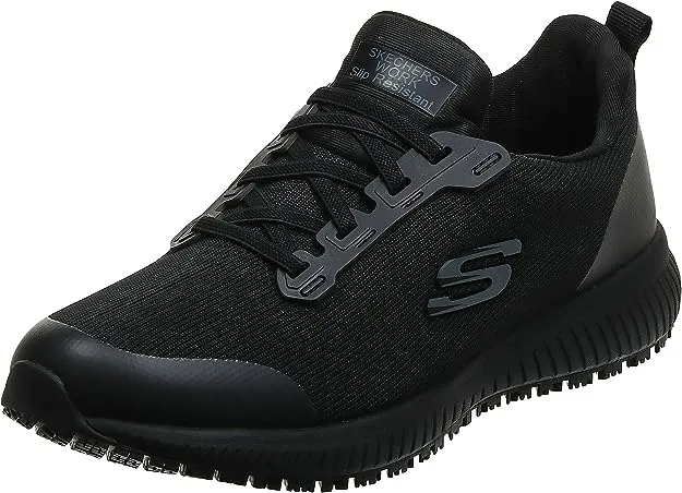 Skechers Work Squad SR Women's Shoes, Size: 5.5, Black