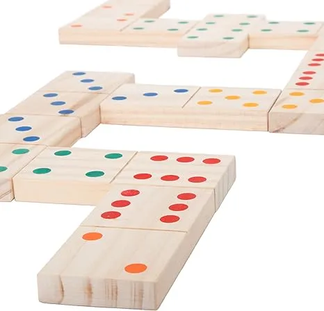 Hey! Play! Giant Wooden Dominoes Set