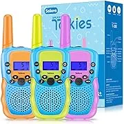 Toys for 4-12 Year Old Boys or Girls, Selieve 3 Pack Walkie Talkies Outdoor Indoor Stem Toys 3 KM Range 22 Channels 2 Way Radio, Gifts for 3-10 Year Old Boys or GirlsToys for 4-12 Year Old Boys or Girls, Selieve 3 Pack Walkie…