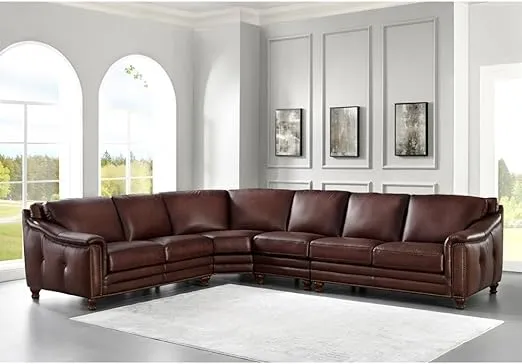 Hydeline Belfast 100% Leather Sectional