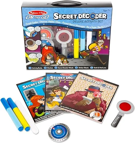 Melissa & Doug On The Go Secret Decoder Deluxe Activity Set