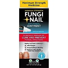 Fungi Nail Anti-Fungal Ointment, Kills Fungus That Can Lead to Nail & Athlete’s Foot with Tolnaftate & Clinically Proven to Cure Infections, Natural Color, 0.7 Fl OzFungi Nail Anti-Fungal Ointment, Kills Fungus That…