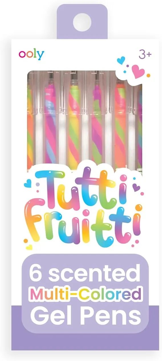 Ooly Tutti Fruitti Scented Colored Gel Pens- Set of 6