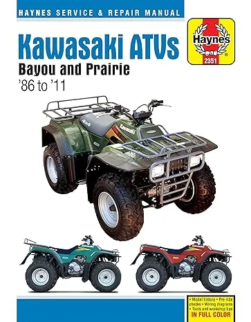 Kawasaki Bayou &amp; Prairie ATVs (86-11) Haynes Repair Manual