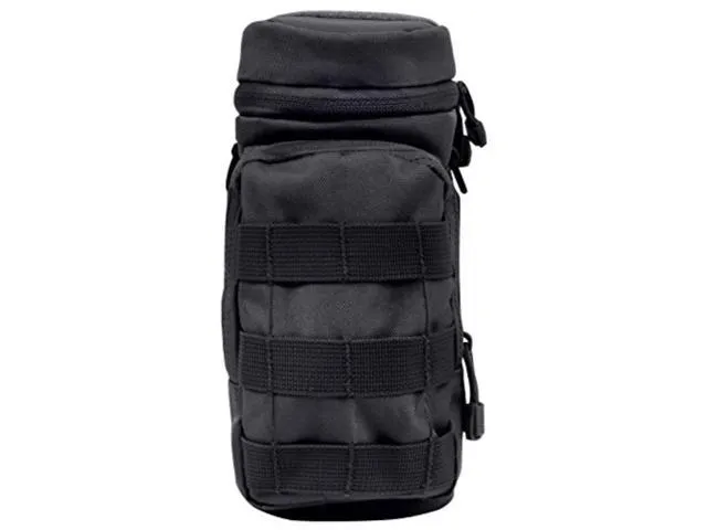 Rothco MOLLE compatible Water Bottle Pouch, Black