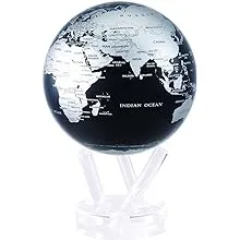 Metallic Black and Silver MOVA Globe 6"Metallic Black and Silver MOVA Globe 6"