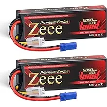 Zeee Premium Series 3S Lipo Battery 5000mAh 11.1V LCG Hard Case Batttery Heig...