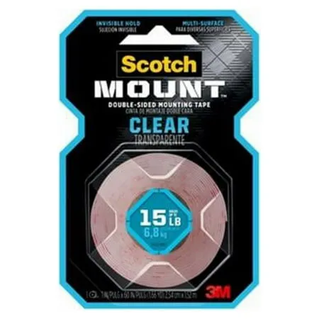 Scotch-Mount Clear Mounting 1-in x 10.41-ft Double-Sided Tape