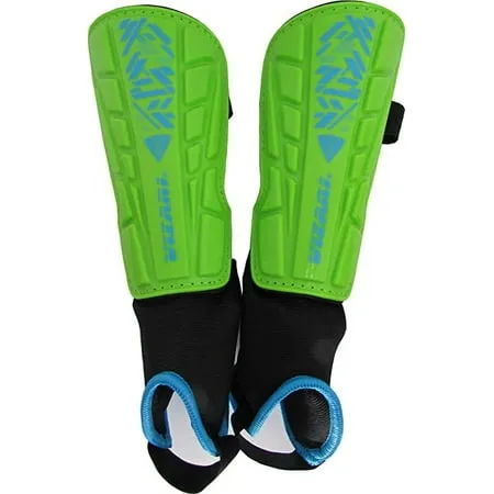 Vizari Malaga Soccer Shin Guard with Adjustable Straps - Green - Large