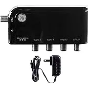 GE 4-Way HD Digital TV Antenna Amplifier