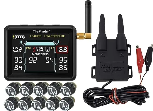 TireMinder i10 RV TPMS with 10 Transmitters