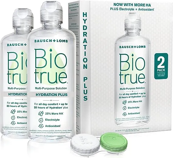 Biotrue Hydration Plus Contact Lens Solution - 20 fl oz