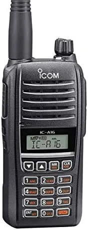 Icom IC-A16B (Bluetooth) VHF Air Band Handheld Transceiver Radio