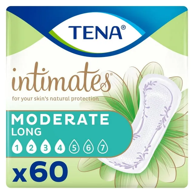 Tena Intimates Moderate Absorbency Incontinence Pad, 60ct