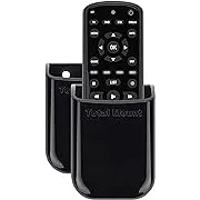 TotalMount Universal Remote Control Holders (2 Pack) – Attach to Wall or Back of TV – Compatible with All TV Remotes (Premium Black, Large)